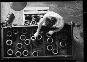 New equipment at factory, Bettis Rubber, Southern California, 1930