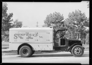 Sunfreze Ice Cream truck, Southern California, 1932