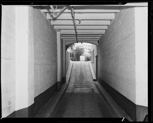 Ramp at Fontenoy apartments, 1811 Whitley Avenue, Southern California, 1940