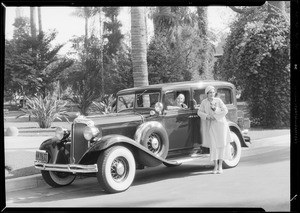 Chrysler sedan, McDonald Dodson, Southern California, 1932