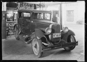 Policy #617387, Chevrolet, Maurice P. Slechta, owner, Southern California, 1932