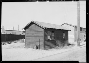 Oil still and building, Southern California, 1932