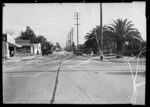 Intersection of North Las Palmas Avenue and Lexington Avenue, Los Angeles, CA, 1935