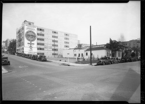 Site of new building, Wilshire Boulevard and South Westlake Avenue, Los Angeles, CA, 1934