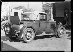 Nash coupe, Southern California, 1931