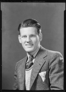 Portrait of Ed Erickson, winner of Tarzan contest, Southern California, 1933