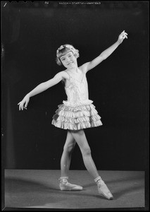 Children in dance poses, Pollard School of the Dance, Southern California, 1931