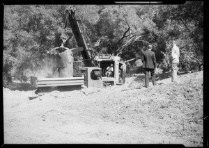 Construction work in Bel Air, Southern California, 1932