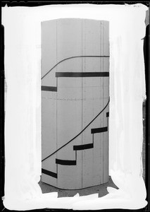 Design of spiral staircase, Southern California, 1934