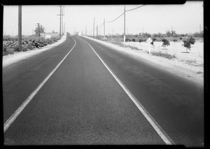 Scene of accident near Montebello on Telegraph Road, Adams vs. Warren, Southern California, 1934