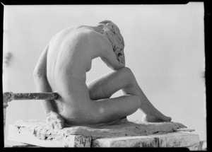 Model in clay, female, Southern California, 1930