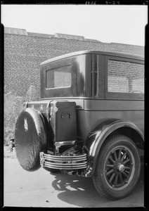 Trunk rack on Chrysler, Southern California, 1926