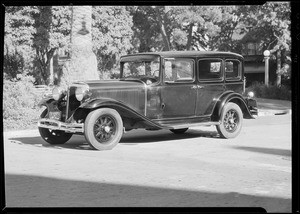 Chrysler car after repairs made, Southern California, 1932