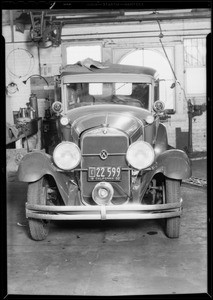 Studebaker sedan, Maywood Police Station, File # C. 5225, Southern California, 1932