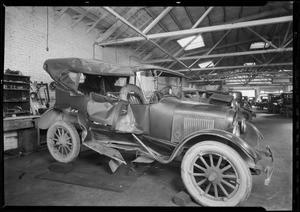 Wrecked Buick, Southern California, 1926