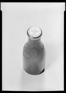 Bottle of milk, Southern California, 1931