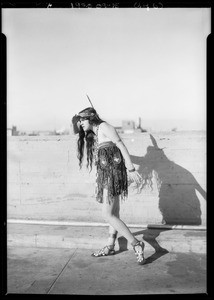 Indian girl at Western Costume, Riverside Fair Pageant, Southern California, 1925