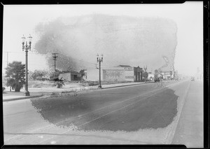 Corner, Meadowbrook Avenue and West Pico Boulevard, Los Angeles, CA, 1929