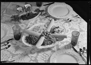 Platter of vegetables, Southern California, 1940