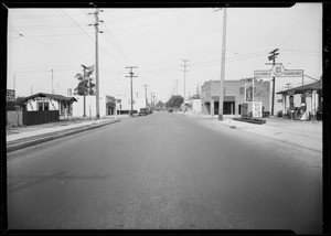 Ford coupe, East 74th Street and Compton Avenue, Los Angeles, CA, 1931