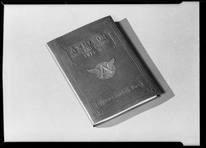 Catalogue book, Axelson, Southern California, 1930