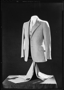 Men's shoes, suit & shirts, Southern California, 1930