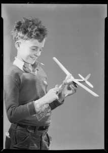 Toy airplane, Southern California, 1933