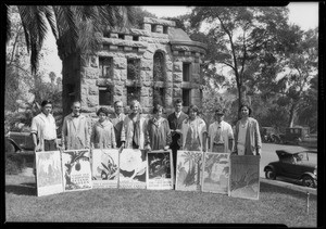 Poster winners at Otis Art Institute, 9045 Lincoln Boulevard, Los Angeles, CA, 1928