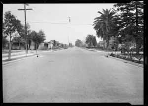 Dodge sedan, Mr. Ake - owner & intersection of Federal Avenue & Iowa Avenue, Southern California, 1932