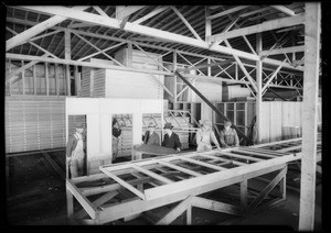 Building Olympic houses, Southern California, 1932