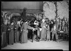 Scenes of play on stage, Mission play, San Gabriel, CA, 1930