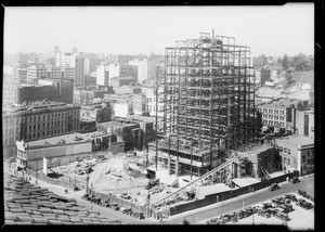 State Building progress, Los Angeles, CA, 1931