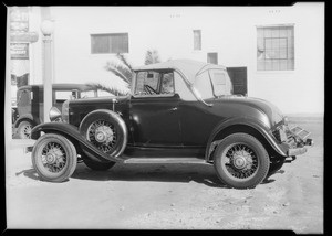 Chevrolet, Rose C. Birch, owner, Ford, Mrs. Howe, Southern California, 1932