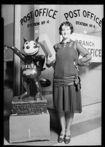 Felix & dog, Southern California, 1926