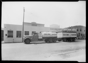 Our Own Dairies truck, Southern California, 1932