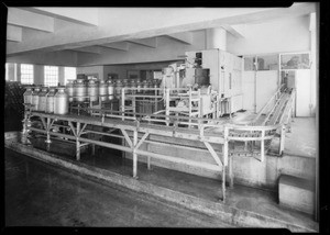 Views of can washer at Borden's plant, Southern California, 1934