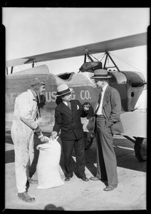 Dusting via airplane, Pacific Aero Dusting Co., Southern California, 1929