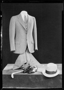 New suits and shirts, May Co., Southern California, 1930