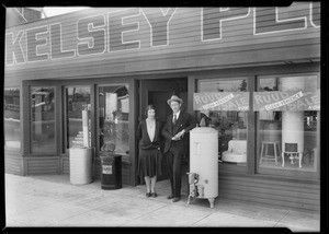 Kelsey plumbing shop, 1438 West Slauson Avenue, Los Angeles, CA, 1930