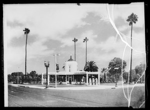 Station at West Adams Boulevard and Hoover Street, Los Angeles, CA, 1935