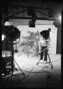 Hawaiian scene in studio, Southern California, 1932