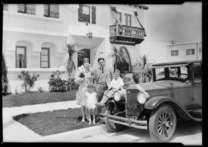 Kids building house at Leimert Park, Los Angeles, CA, 1929