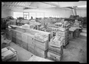 Interior of grocery store, 4120 South Broadway, Los Angeles, CA, 1932