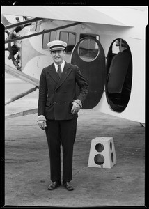 Mr. Gilpin and airline to San Diego, Southern California, 1930