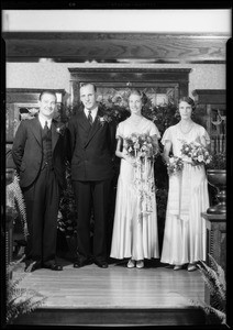 Wedding group, Charles L. Smith, Southern California, 1931