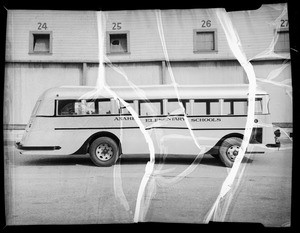 Anaheim Elementary School bus, Southern California, 1936