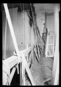 Stage at Alhambra High School, case of Amesbury, Alhambra, CA, 1932