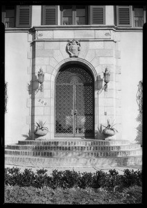 Home entrance, 500 South Hudson Avenue, Los Angeles, CA, 1926