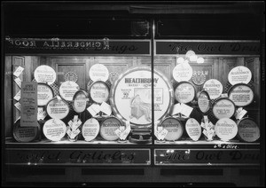 Healthbuoy window, Southern California, 1927