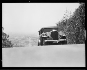 Terraplane on Micheltorena hill, Southern California, 1932